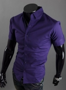 Стилна мъжка риза с къс ръкав