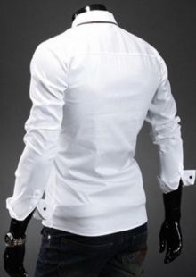 Втален модел класическа бяла риза