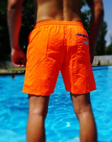 Нов модел мъжки плажни шорти - Оранжеви