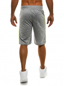 ПРОМО! Мъжки шорти Sport - светло сиви