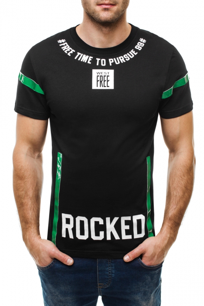 Тениска Rocked - черна