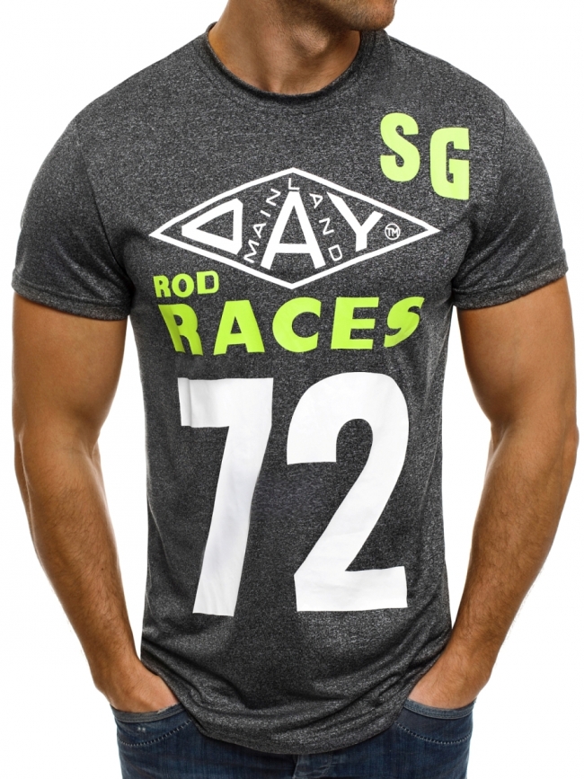 Мъжка тениска "Races" - графит