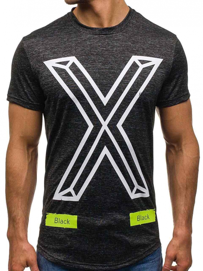 Мъжка тениска "The X" - графит