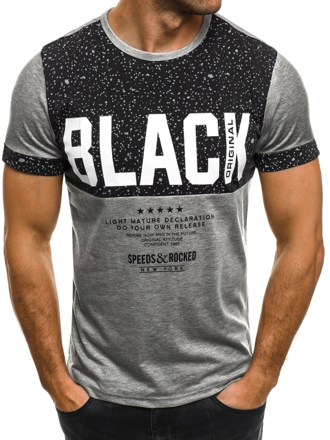 Мъжка тениска Speeds&Rocked - сива
