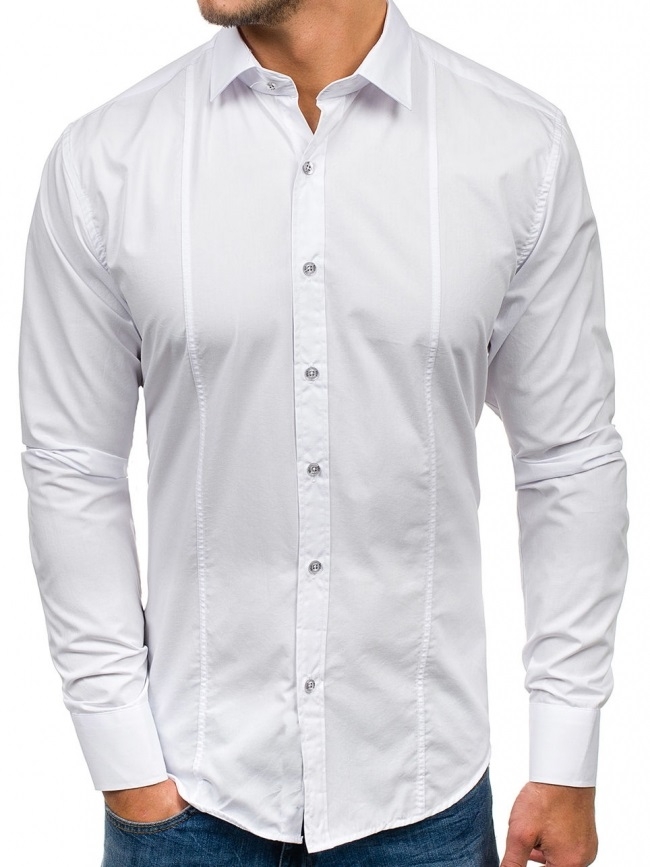 Нов модел мъжка риза Бяла 2021