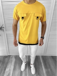 Мъжка жълта тениска